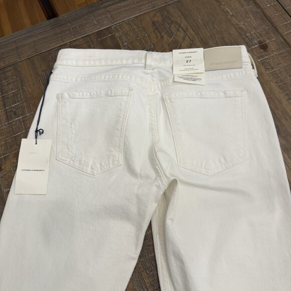 Citizens of Humanity Inga Slim Premium Denim jeans Women’s size 27 Cream - Picture 11 of 12